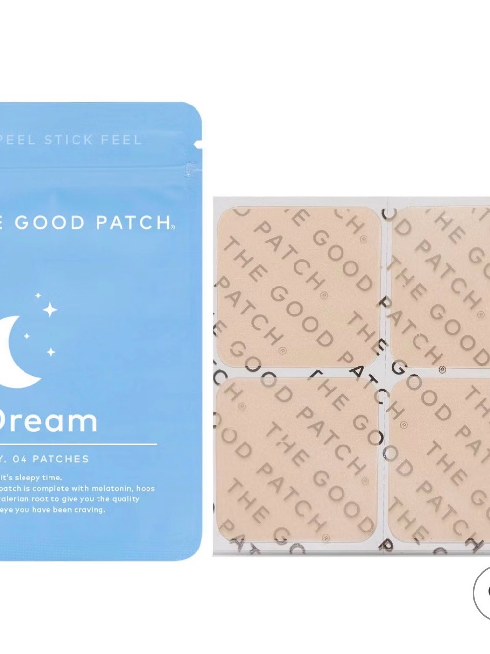 The Good Patch Dream Melatonin Patches - Beige